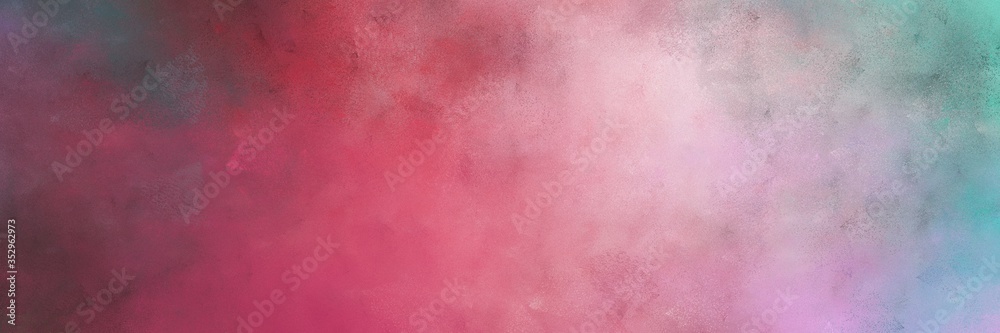 Poster beautiful abstract painting background texture with moderate red, dark moderate pink and silver colors and space for text or image. can be used as horizontal background graphic