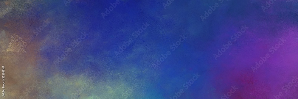 Poster beautiful abstract painting background graphic with dark slate blue and old lavender colors and spac