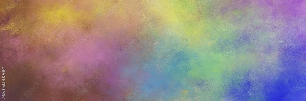 Poster beautiful abstract painting background texture with gray gray, brown and royal blue colors and space