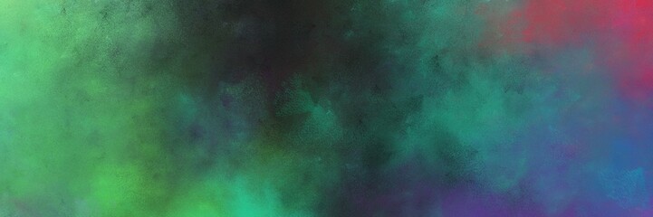 Fototapeta na wymiar beautiful abstract painting background graphic with dark slate gray, medium sea green and moderate pink colors and space for text or image. can be used as header or banner