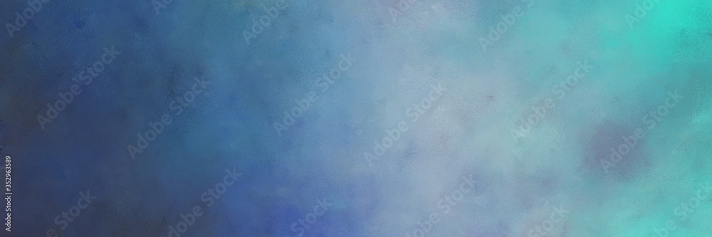 Poster beautiful abstract painting background texture with cadet blue and dark slate gray colors and space for text or image. can be used as postcard or poster