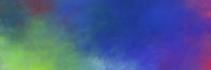 beautiful dark slate blue and dark sea green colored vintage abstract painted background with space for text or image. can be used as horizontal background texture