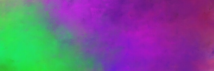 Fototapeta na wymiar beautiful moderate violet and medium sea green colored vintage abstract painted background with space for text or image. can be used as header or banner