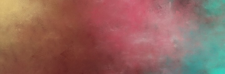 beautiful abstract painting background graphic with pastel brown, dark sea green and dark gray colors and space for text or image. can be used as postcard or poster