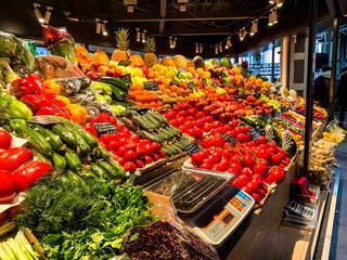 vegetables at the market