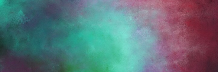 beautiful vintage abstract painted background with dim gray, teal blue and medium aqua marine colors and space for text or image. can be used as header or banner