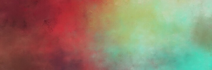 Fototapeta na wymiar beautiful dark sea green and dark moderate pink colored vintage abstract painted background with space for text or image. can be used as horizontal background texture