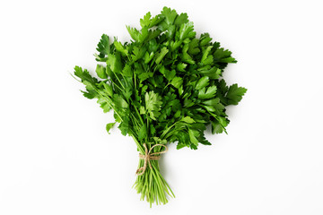parsley isolated on white background