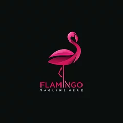 Fotobehang Flamingo bird logo concept  © Wisma Kreatif