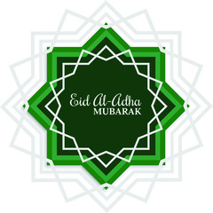 Feast of the Sacrif (Eid al-Adha Mubarak) Feast of the Sacrifice Greeting. Holy days of muslim community.
