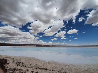 Salted Lagoons in San Pedro de Atacama, Chile.