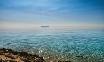Winter seascape from Sithonia, Greece - 352968961