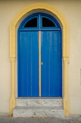 Blue and Yellow Door