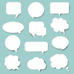 Speech Bubble With Mint Background