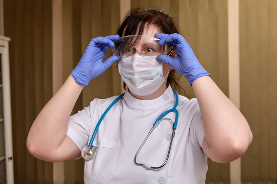 Doctor In Protective Medical Equipment.