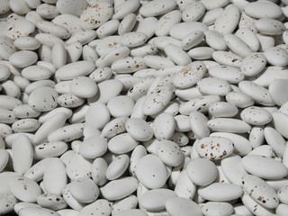 Obraz premium A pile of sweets as a background. Candy close-up.