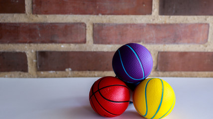 small colored basketball