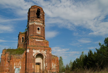 Ruines of ancient russian churches