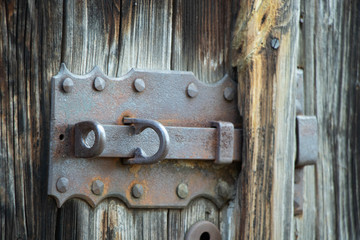 eine altes türschloss