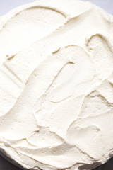 Sponge cake torte with cream 