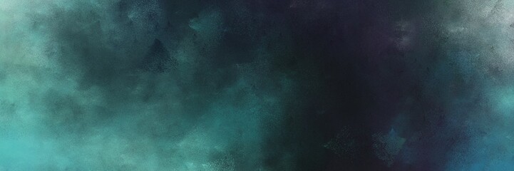 Fototapeta premium beautiful abstract painting background texture with very dark blue, cadet blue and teal blue colors and space for text or image. can be used as postcard or poster