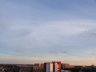 Fototapeta premium sky clouds across city sky