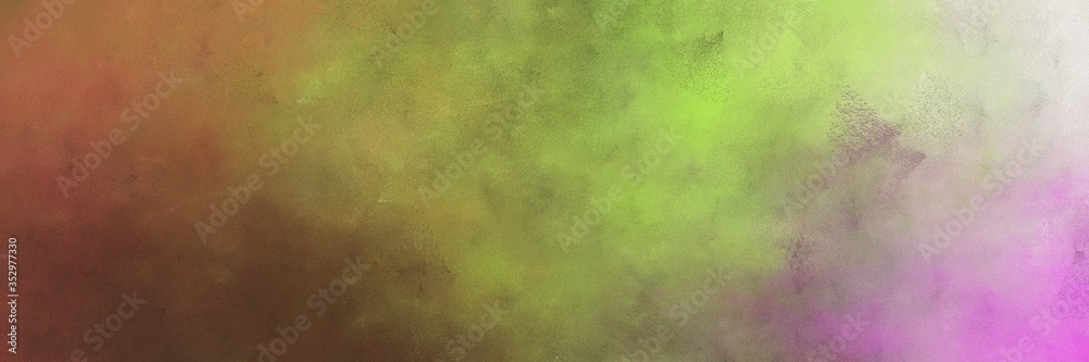 Poster beautiful abstract painting background texture with pastel brown, thistle and dark khaki colors and space for text or image. can be used as horizontal header or banner orientation