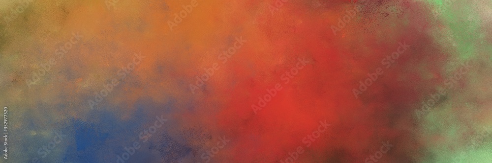 Poster beautiful abstract painting background graphic with sienna, pastel brown and dark slate gray colors 