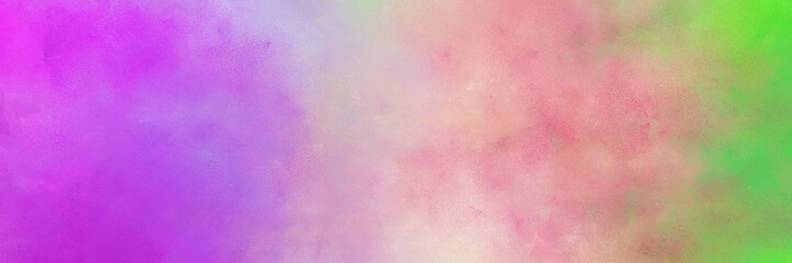 beautiful vintage abstract painted background with pastel violet, medium orchid and moderate green colors and space for text or image. can be used as header or banner