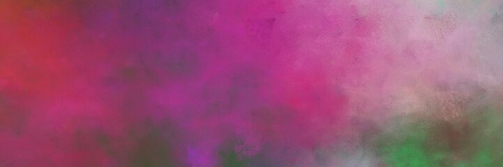 beautiful vintage abstract painted background with antique fuchsia and pastel purple colors and space for text or image. can be used as horizontal background graphic