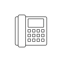 telephone icon - vector  sign