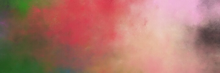 beautiful vintage abstract painted background with indian red, dark olive green and baby pink colors and space for text or image. can be used as postcard or poster