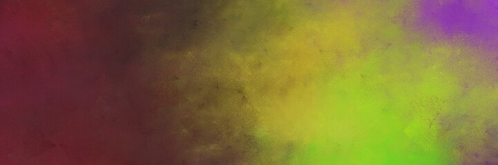 beautiful abstract painting background graphic with old mauve, yellow green and pastel brown colors and space for text or image. can be used as header or banner