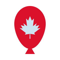 maple leaf canadian in balloon helium