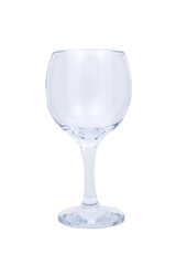The glass for differnet  drink in the bar  on the white background