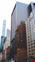 Fototapeta na wymiar New York office Building in retro style
