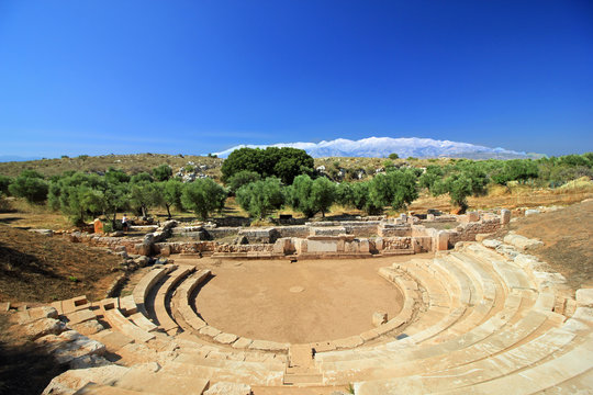 Amphiteater in  the ancient city of Aptera