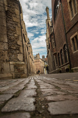 empty alleyway in old Cambridge