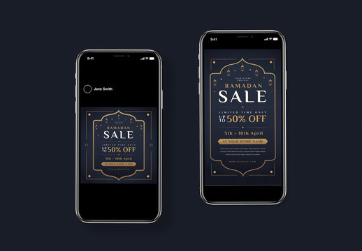 Ramadan Sale Social Media Post Layouts