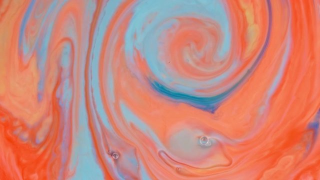 Multicolored acrylic paint. Fantastic surface. Abstract colorful paint. Top view