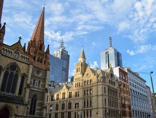Fototapeta na wymiar Towers in the CBD of Melbourne