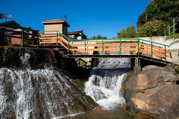 silver shower waterfall in Campos do Jordão