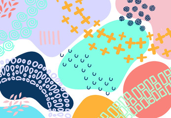 Fototapeta premium Bright abstract pattern, modern illustration for print, screen saver, background, textile, packaging, cover.