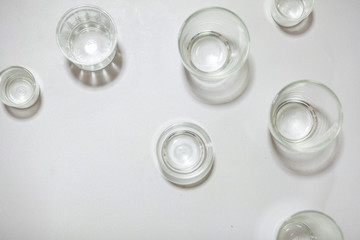 The glass image is laid out on a white paper focusing on the lighting.
