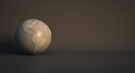 3d rendering continent in earth. earth rendering graphic background. 