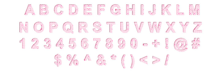 Creative typeset- stylish classic font. 3d illustration character collection