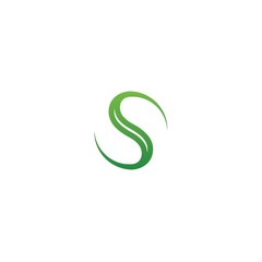Obraz premium initial s with minimalist logo design icon template