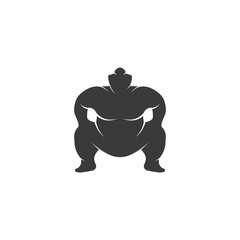 Sumo fighter character illustration