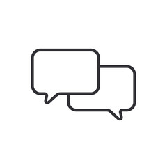 Message bubble. Bubble template. Speech bubble. Chat sign. Communication symbol. Vector speech bubble. Notification icon. Social Media element. New message. Chat Icon.