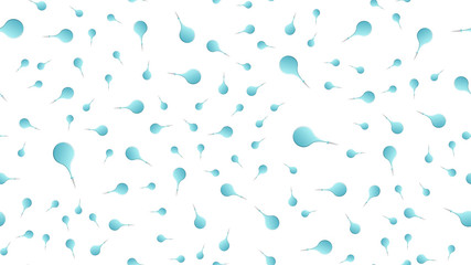 Endless seamless pattern of medical scientific medical items of rubber enemas for bowel cleansing on a white background. Vector illustration